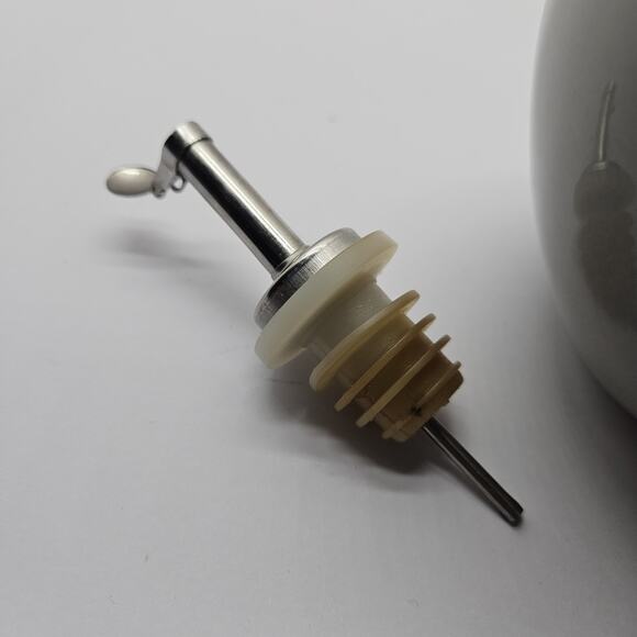 Rachael Ray Serveware EVOO Stoneware Bottle Dispenser, Grey H035Y - Picture 7 of 7